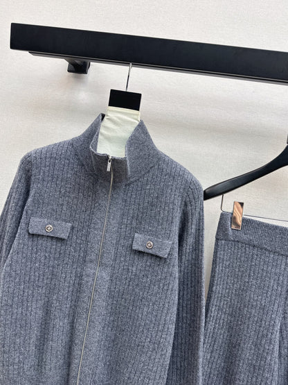 Loro 25fw knitted jacket pants set