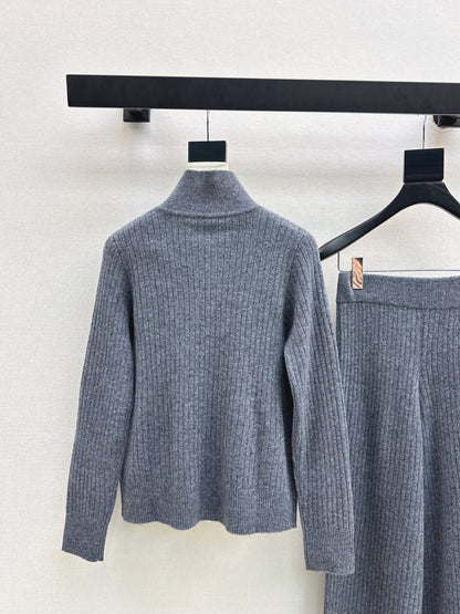 Loro 25fw knitted jacket pants set