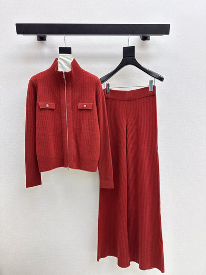 Loro 25fw knitted jacket pants set