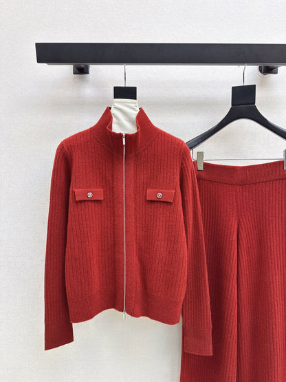Loro 25fw knitted jacket pants set