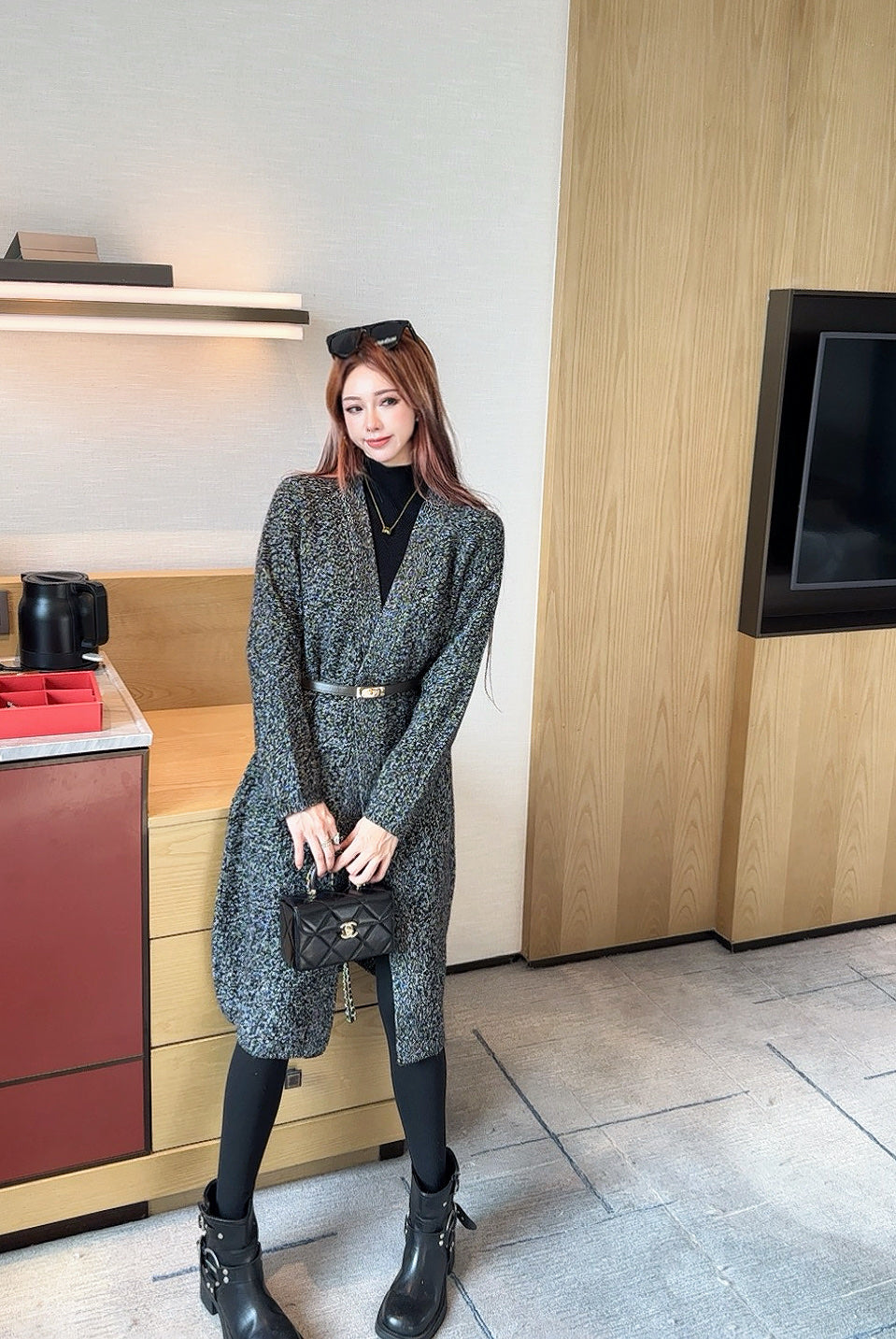 Herm 25fw knitted jacket