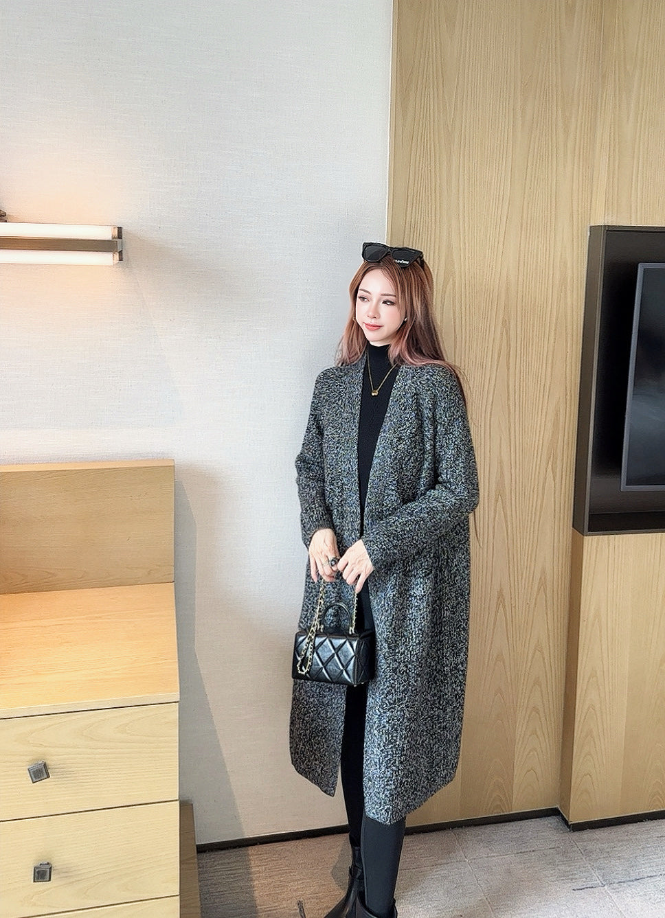 Herm 25fw knitted jacket