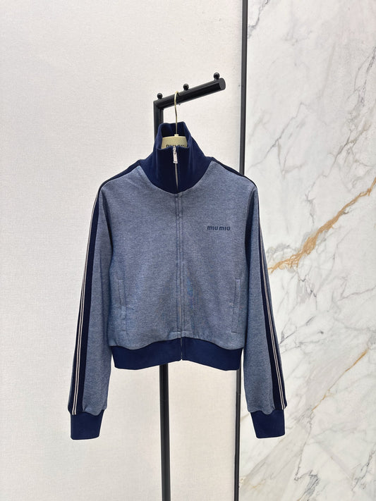 Miu 25fw zip-up jacket