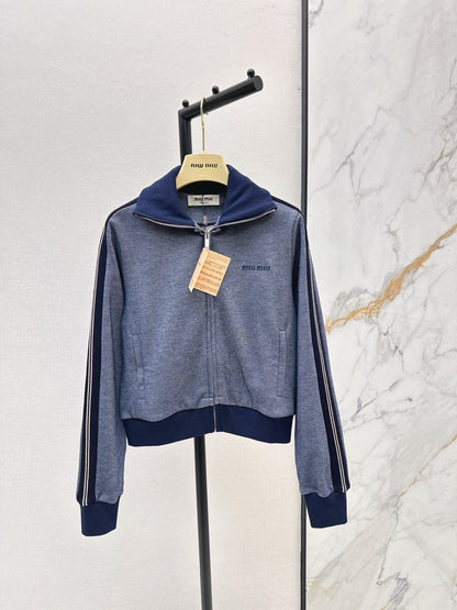 Miu 25fw zip-up jacket