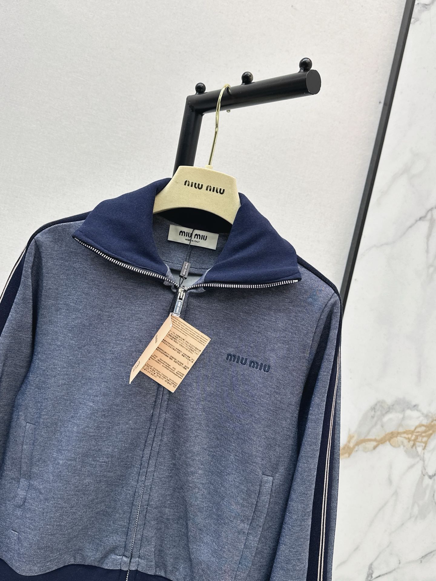 Miu 25fw zip-up jacket