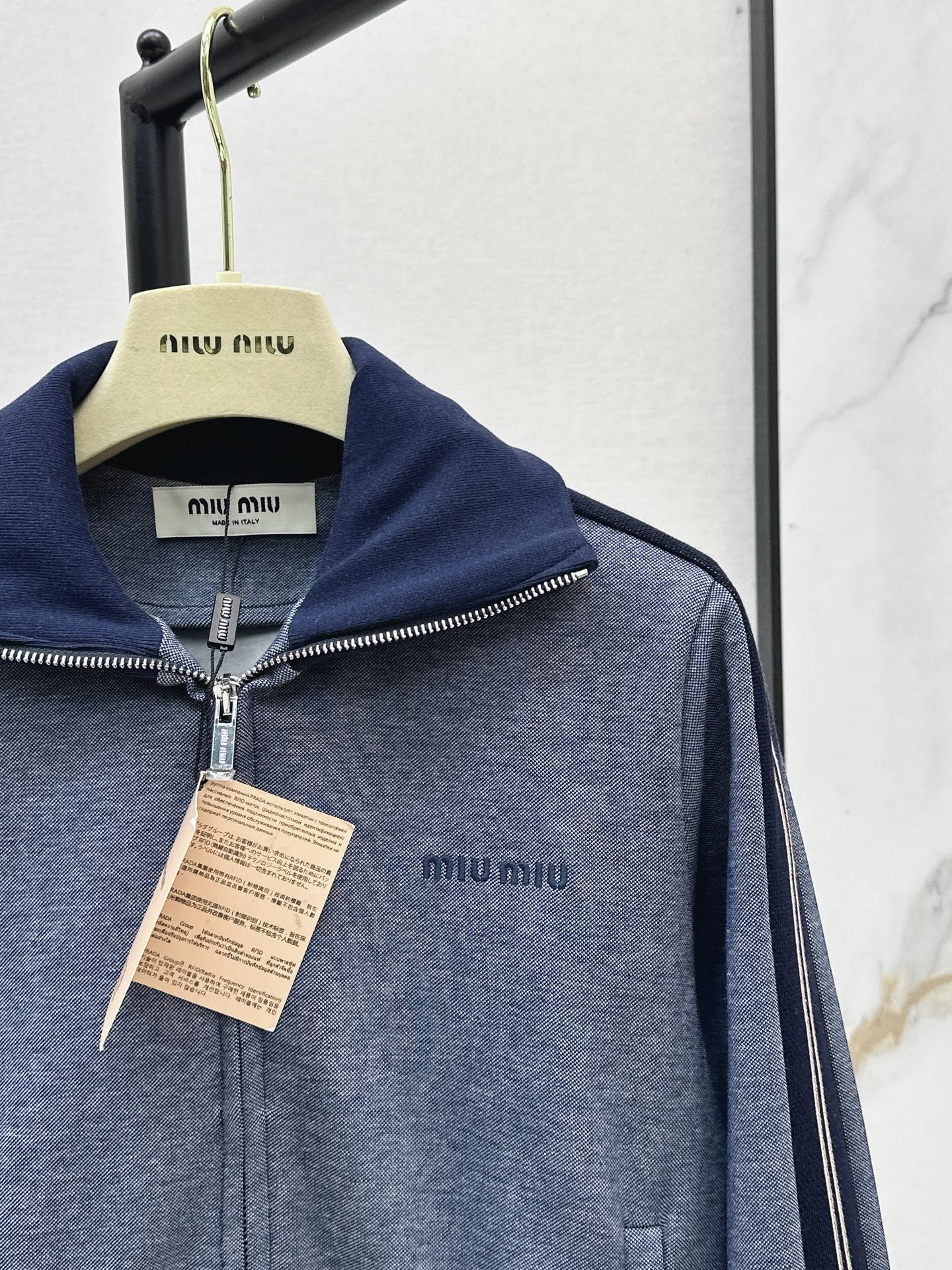 Miu 25fw zip-up jacket