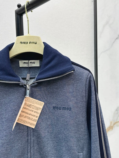 Miu 25fw zip-up jacket