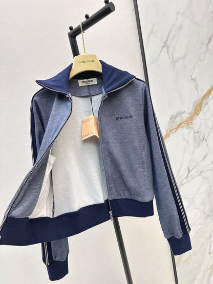 Miu 25fw zip-up jacket
