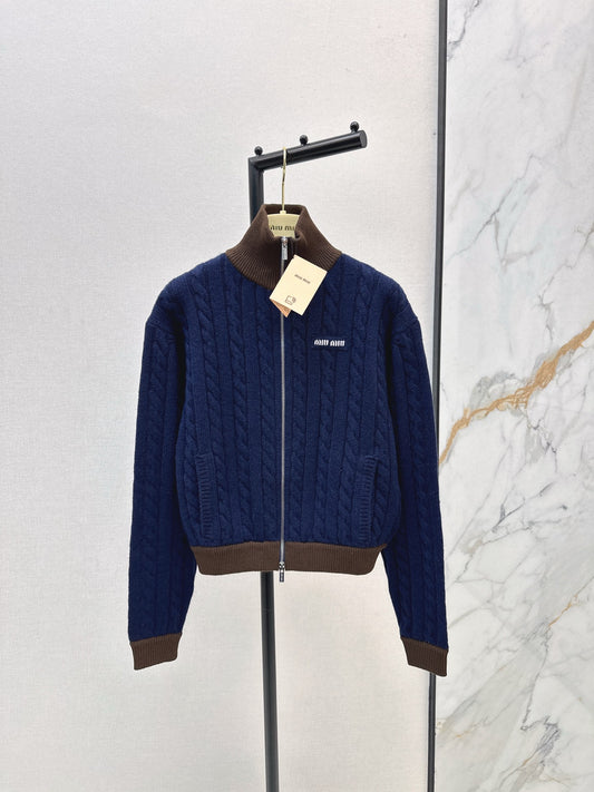 Miu 25fw knit jacket