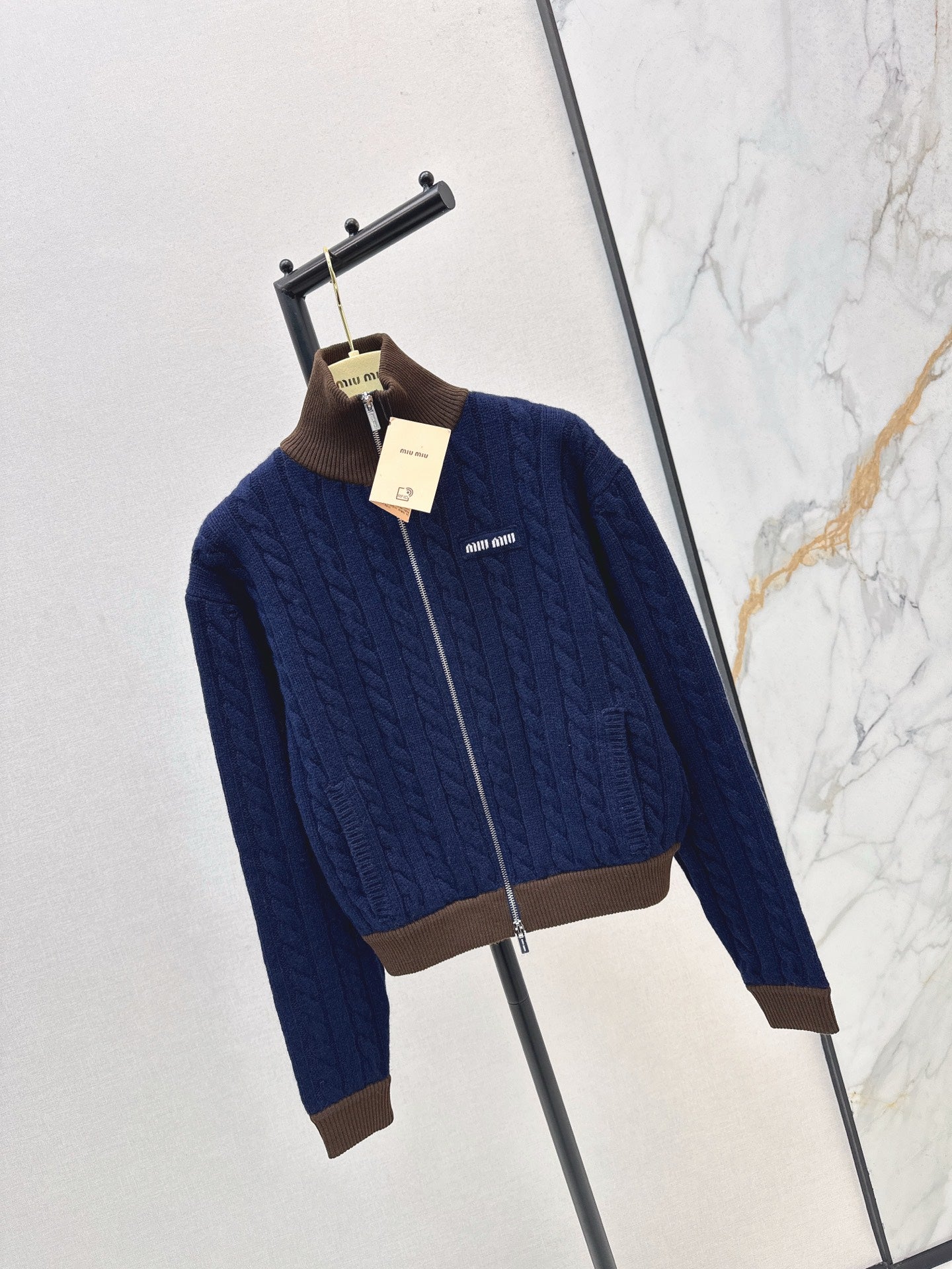 Miu 25fw knit jacket