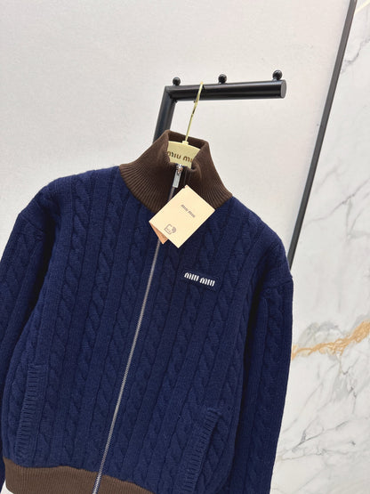 Miu 25fw knit jacket