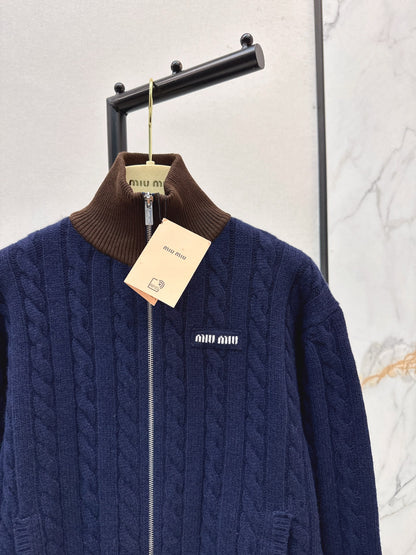 Miu 25fw knit jacket