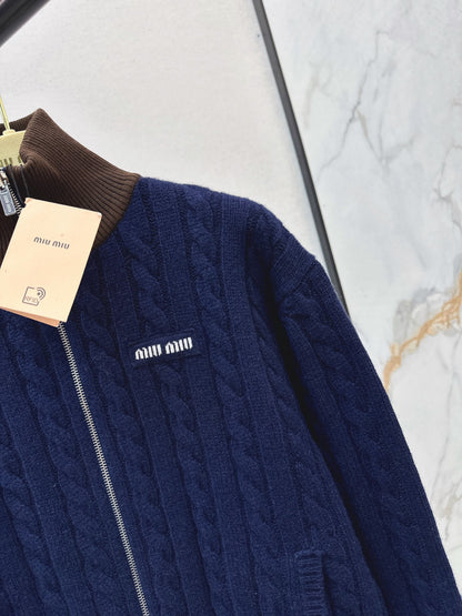 Miu 25fw knit jacket
