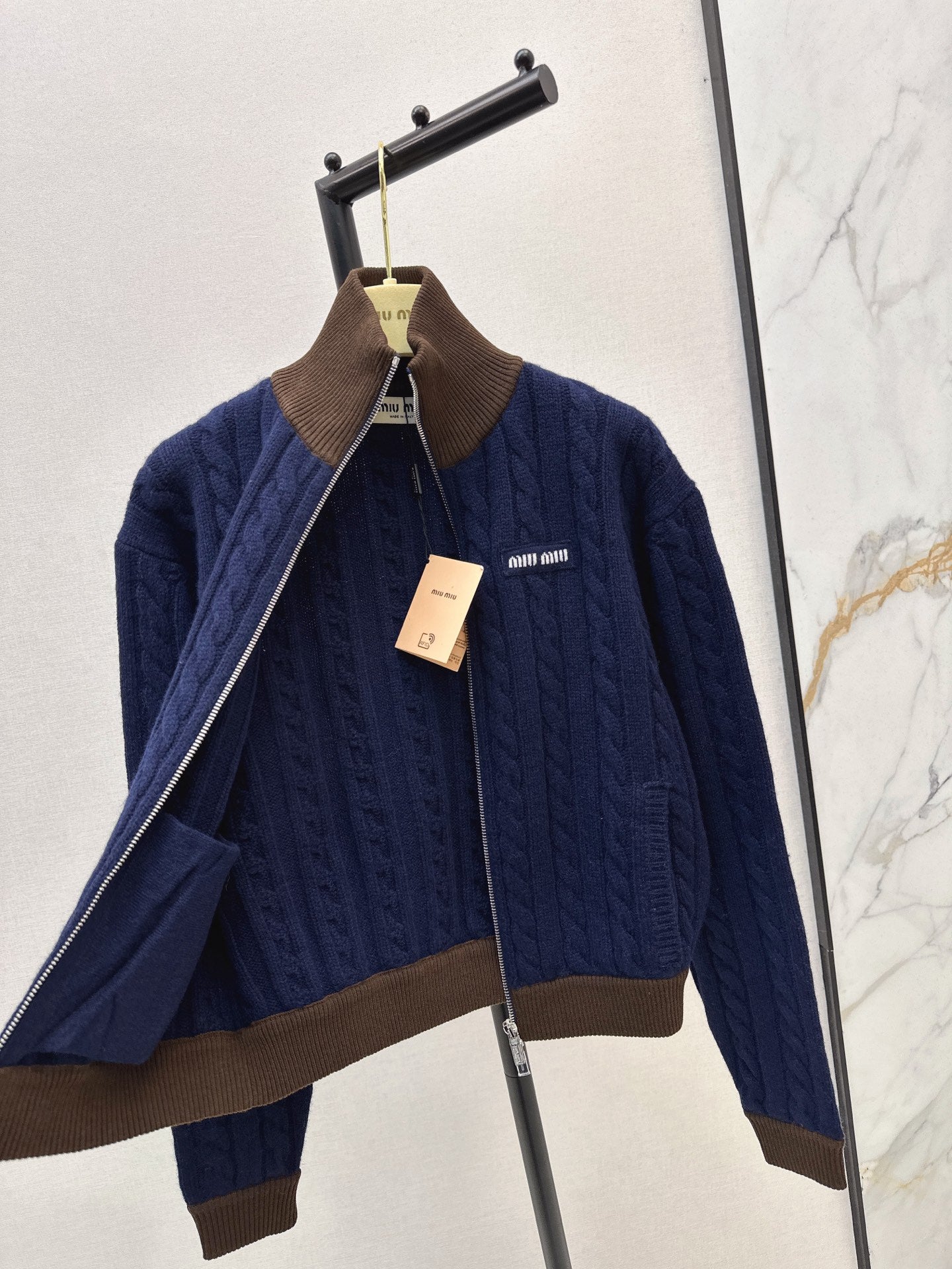 Miu 25fw knit jacket