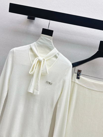 Miu 25fw knitted suit