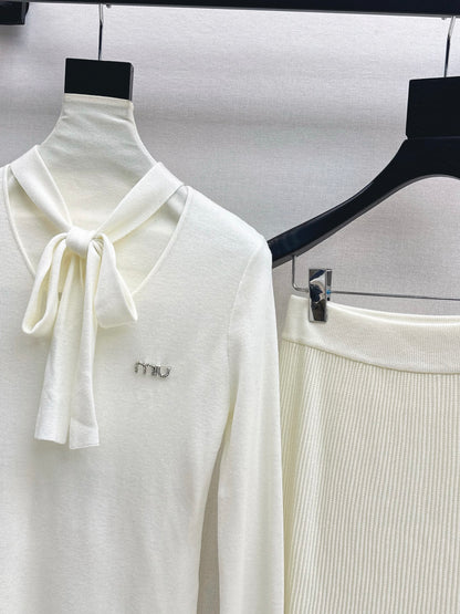 Miu 25fw knitted suit