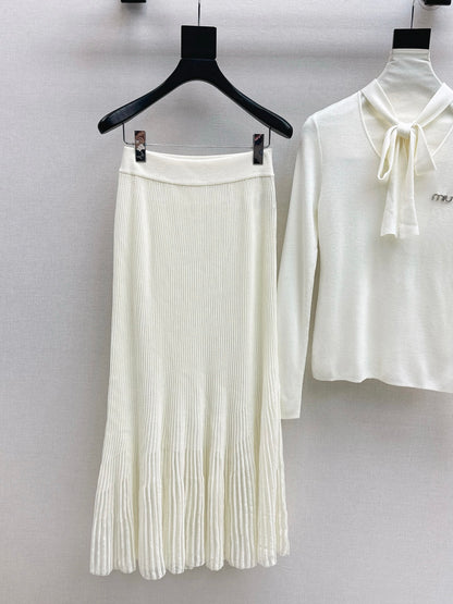 Miu 25fw knitted suit