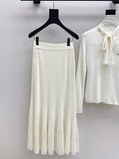 Miu 25fw knitted suit