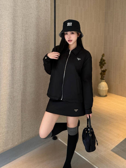 Pra 25fw jacket a-line skirt set