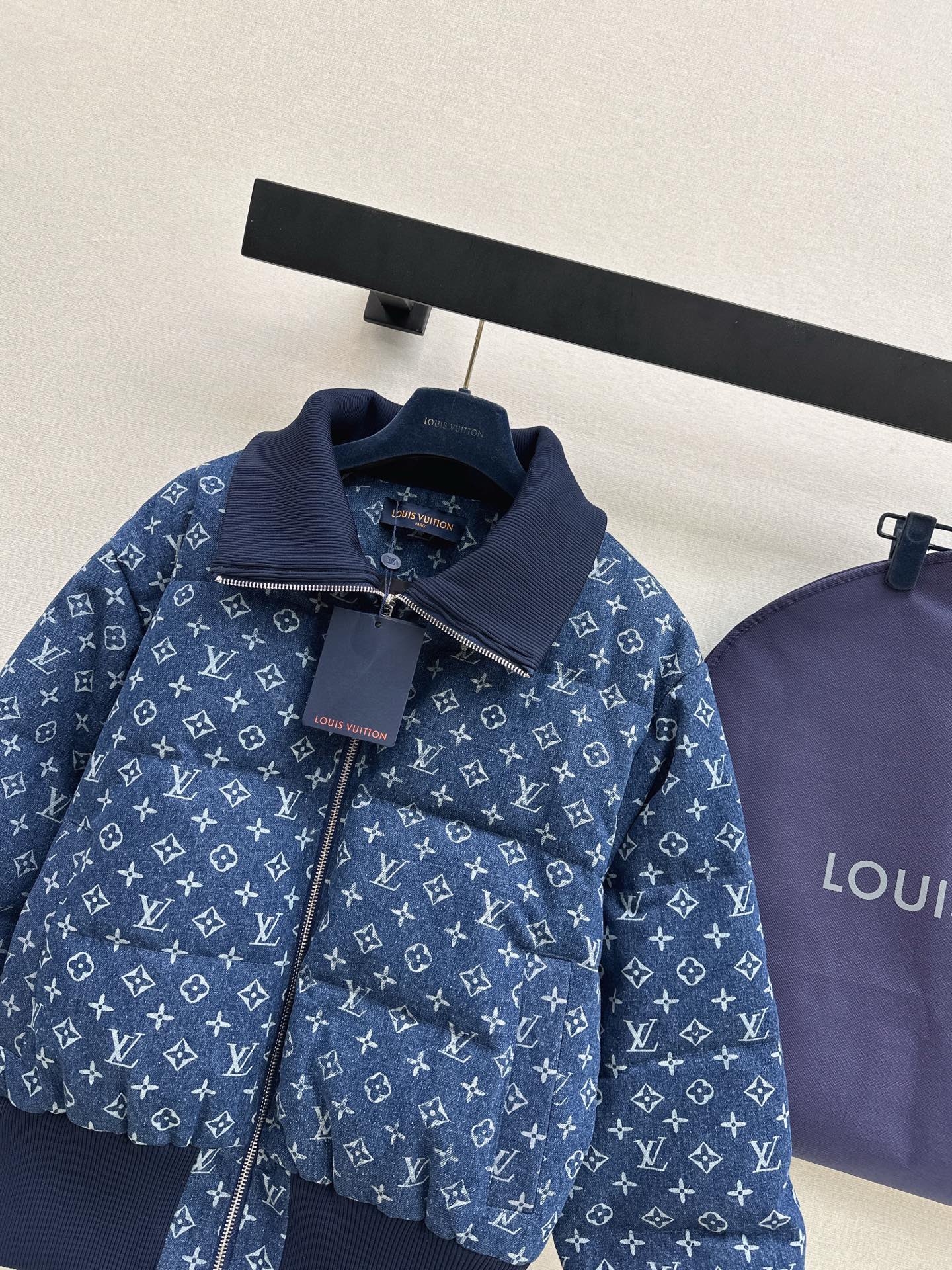 Louis 25fw denim down jacket