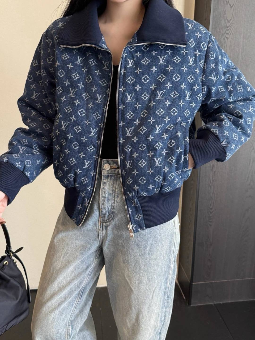 Louis 25fw denim down jacket