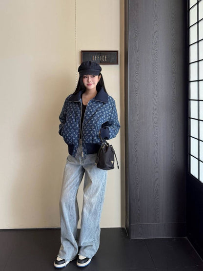 Louis 25fw denim down jacket