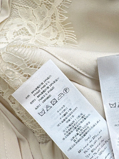 Self 25fw lace jacket pleated skirt set