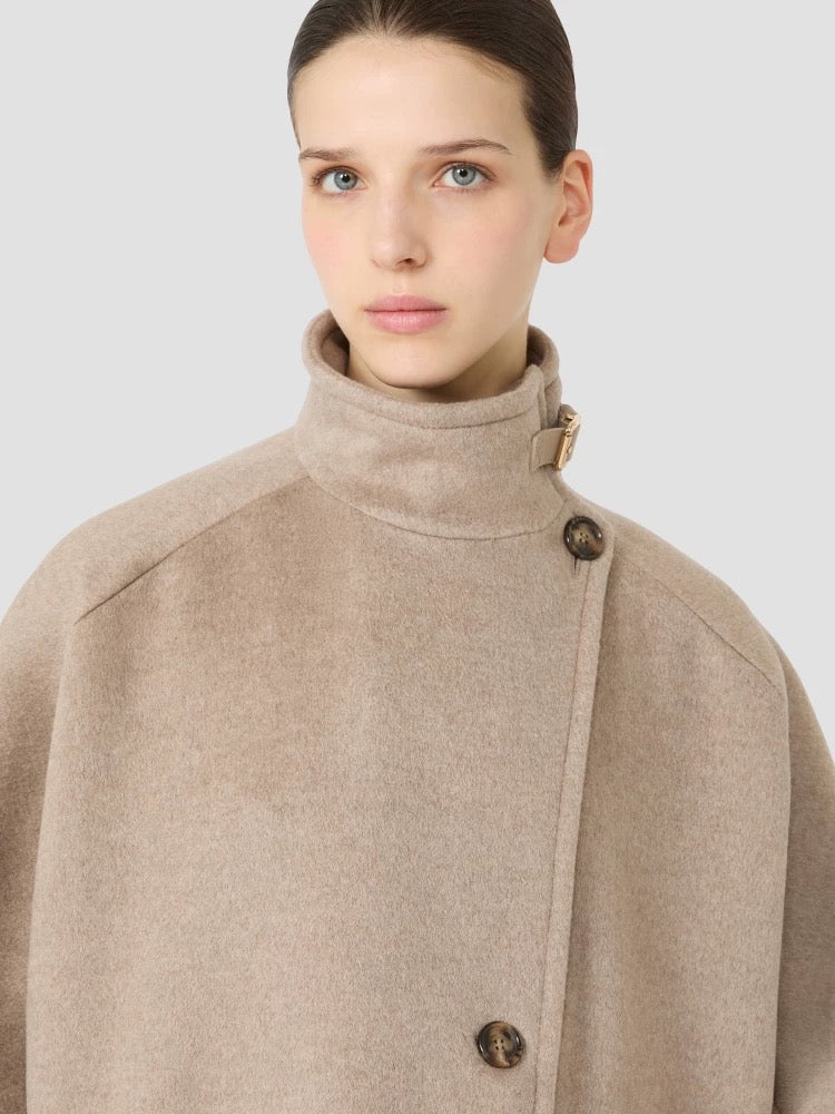 Max 25fw woolen cape coats