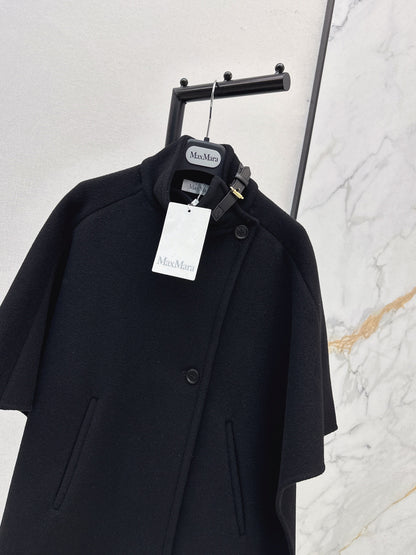 Max 25fw woolen cape coats