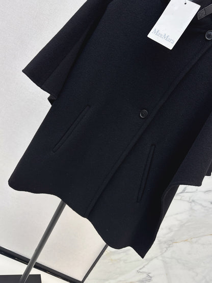 Max 25fw woolen cape coats