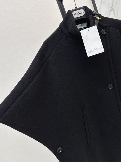 Max 25fw woolen cape coats