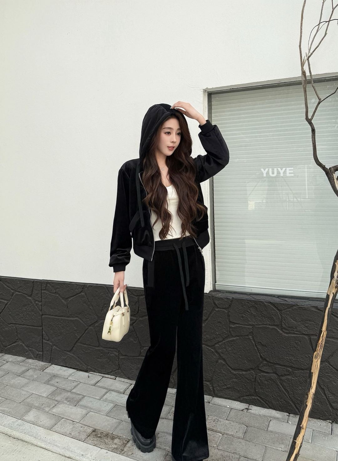 Pra 25fw velvet suit