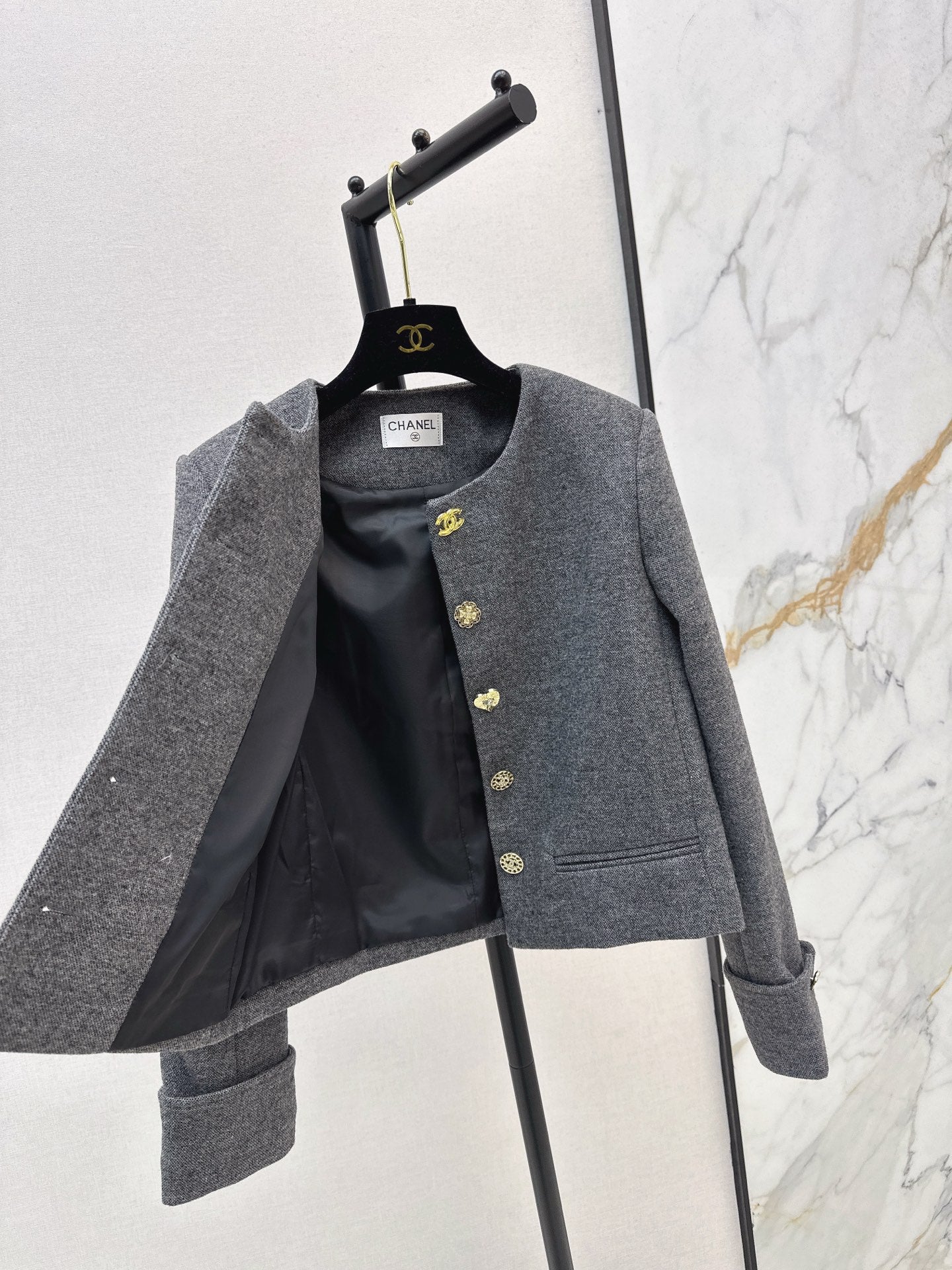 Chan 25fw tweed jacket