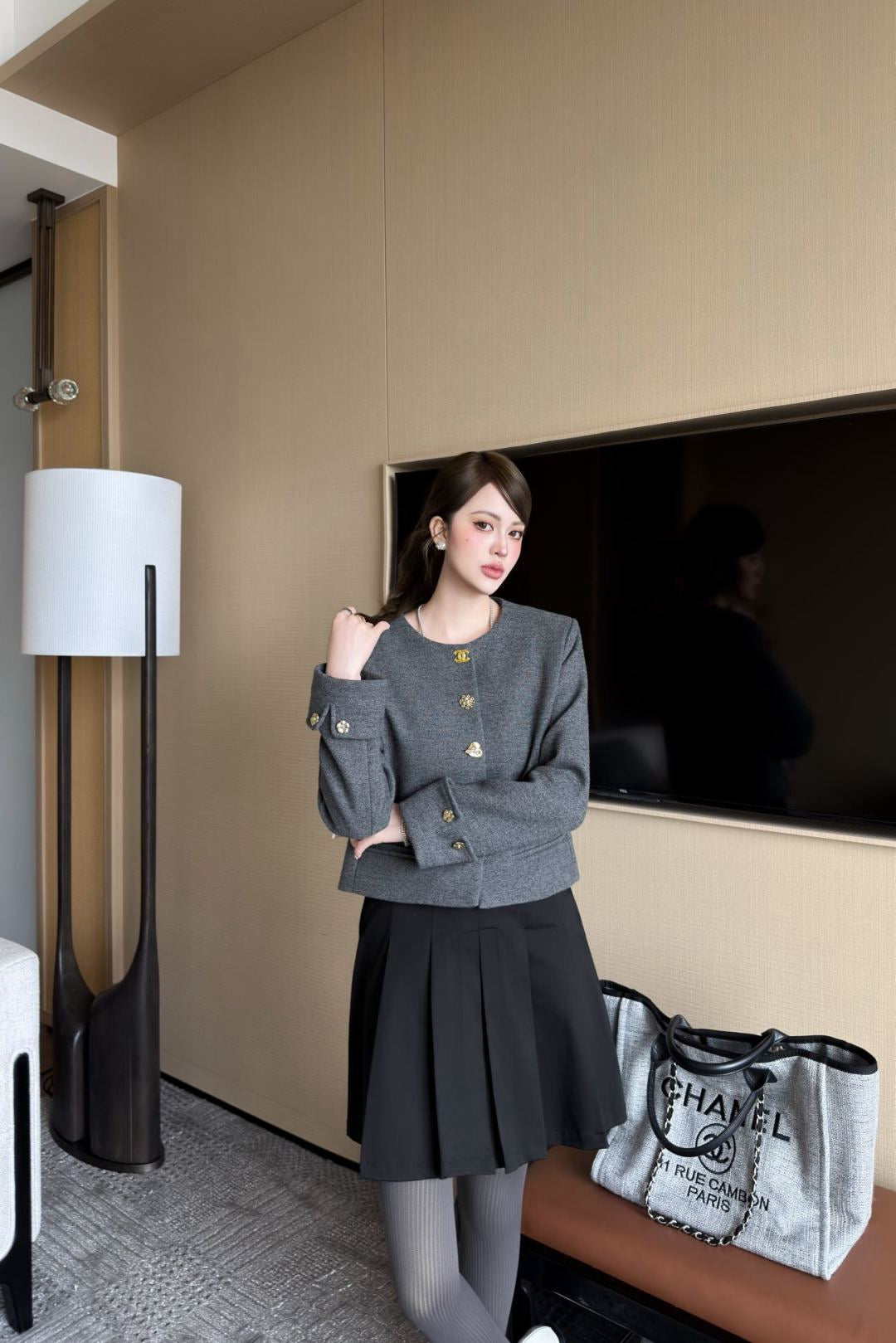 Chan 25fw tweed jacket