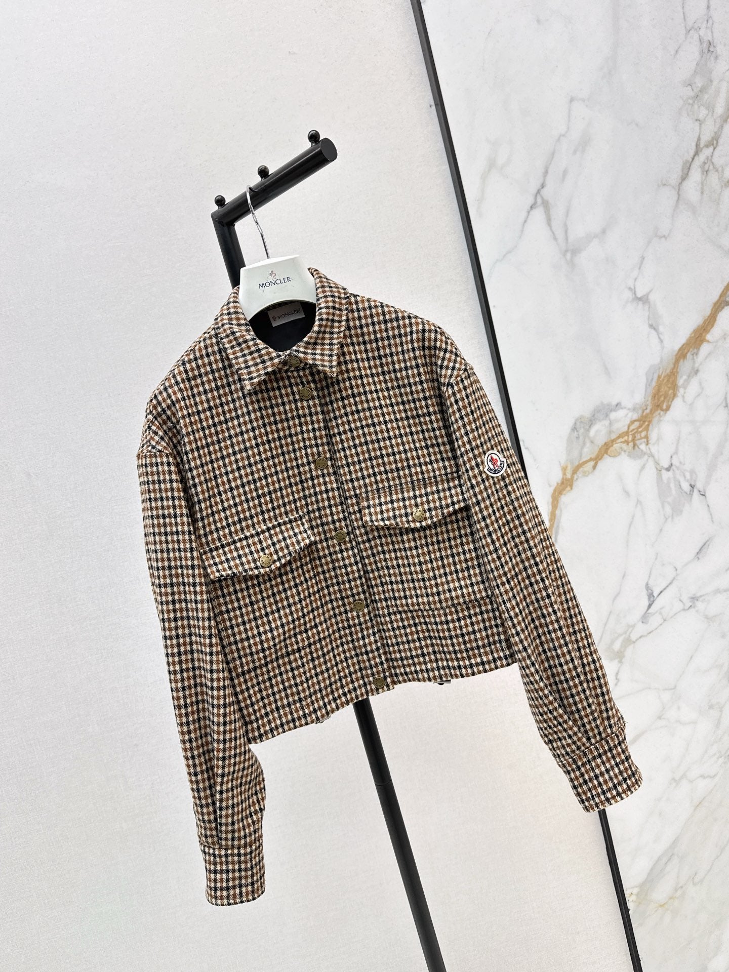 Monc 25fw houndstooth jacket