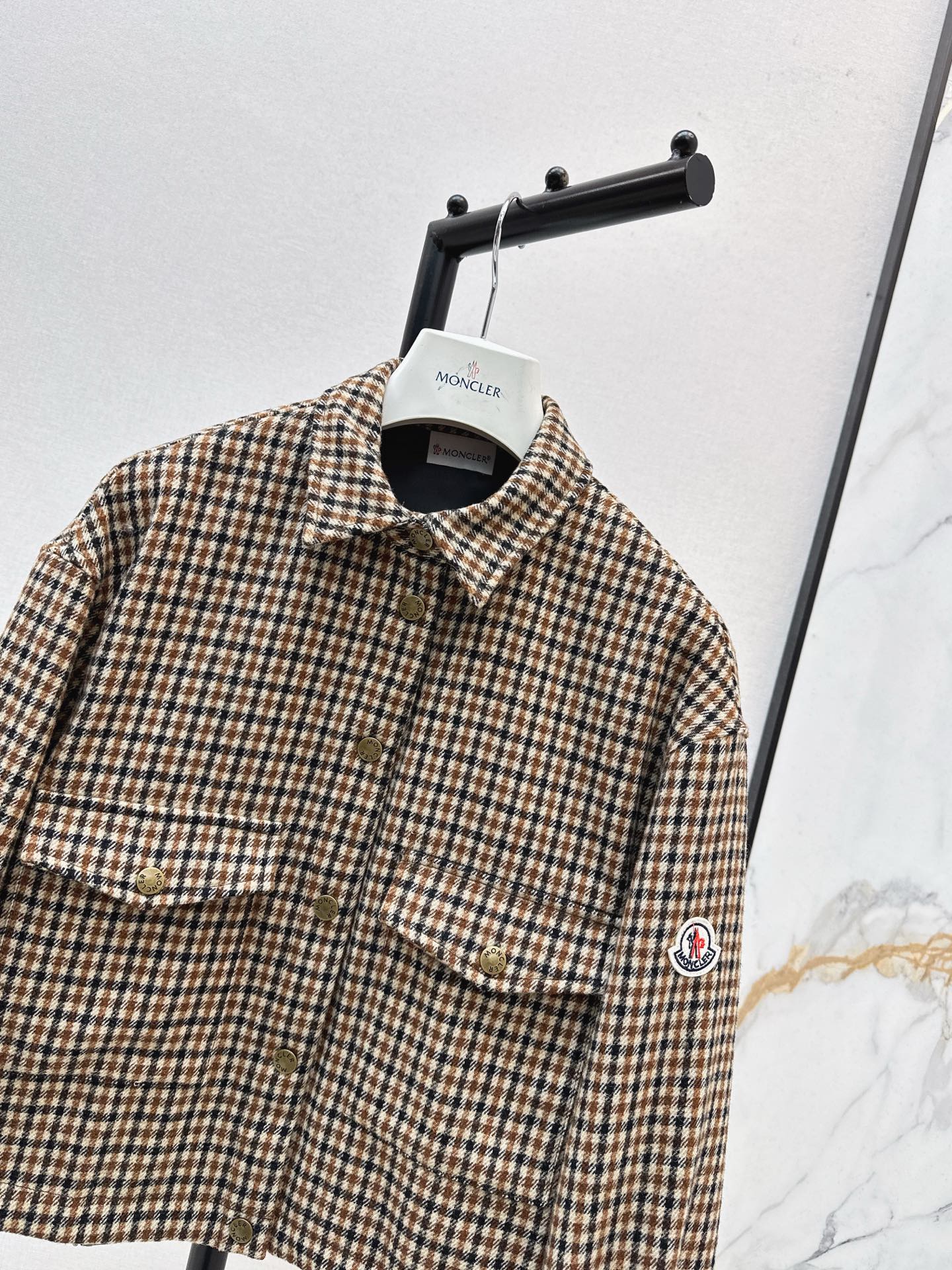 Monc 25fw houndstooth jacket