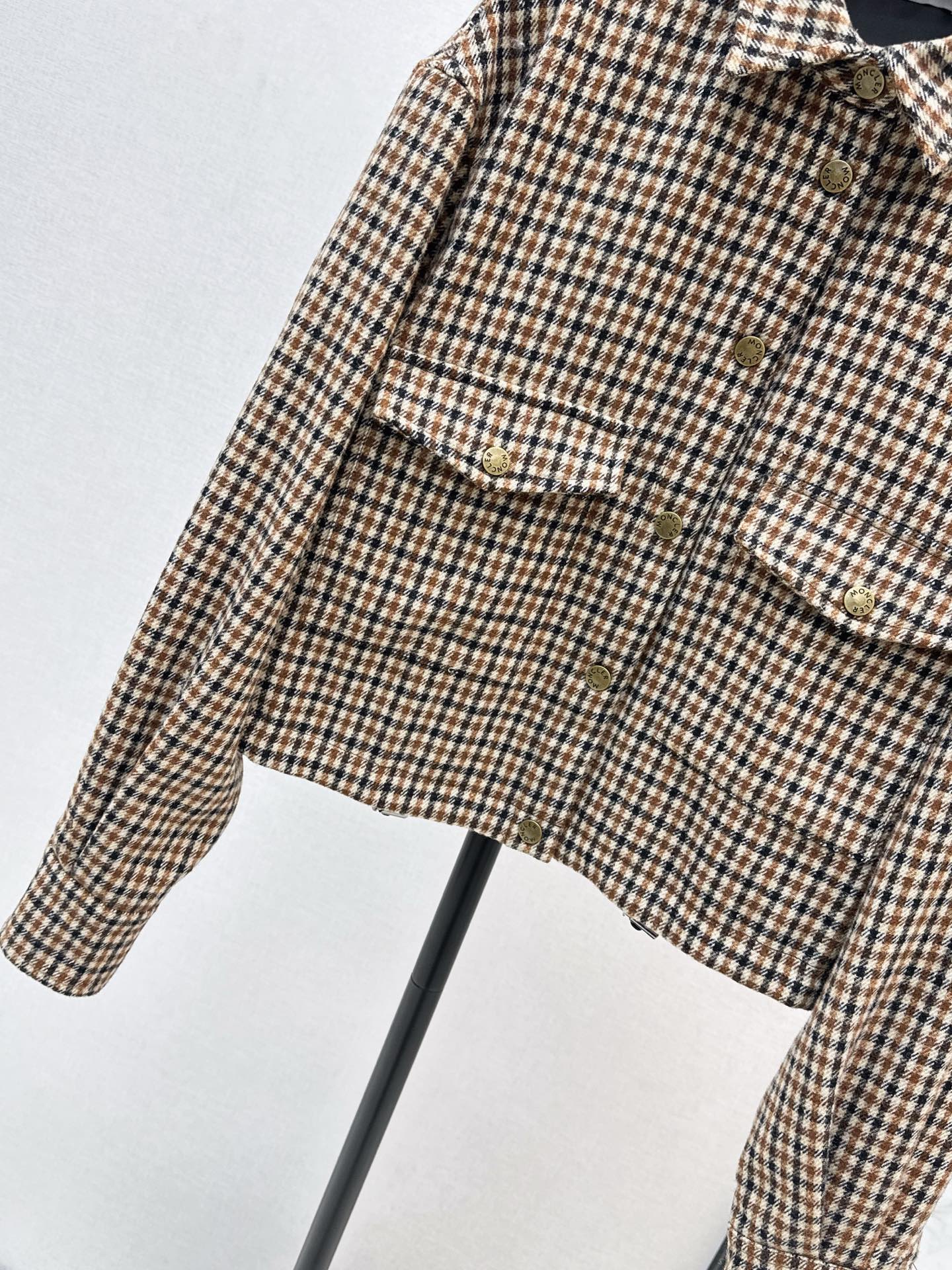 Monc 25fw houndstooth jacket