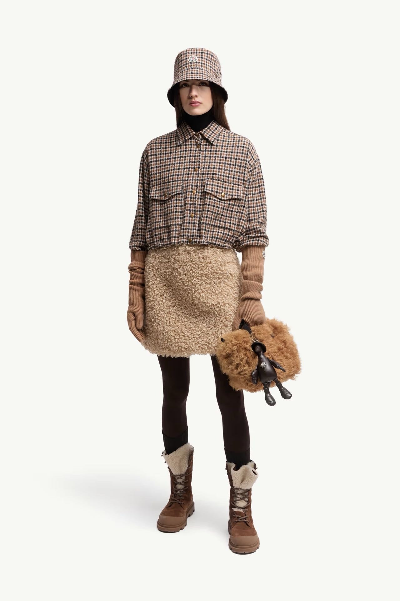 Monc 25fw houndstooth jacket