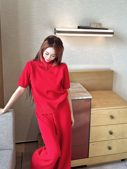 Row 25fw knit sweater pants set