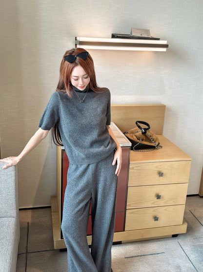 Row 25fw knit sweater pants set