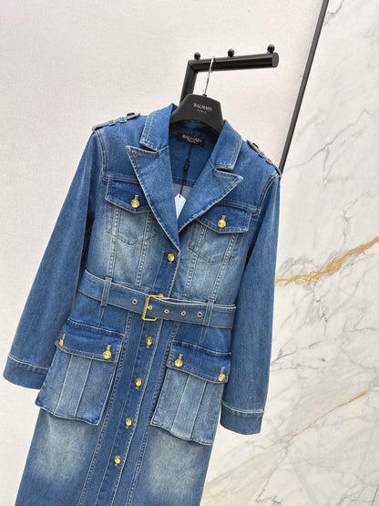 Bal 25fw denim dress