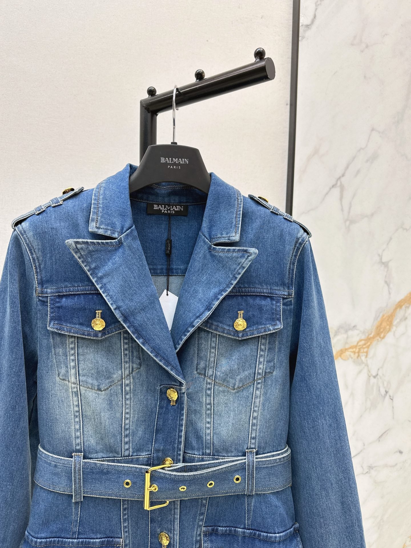 Bal 25fw denim dress