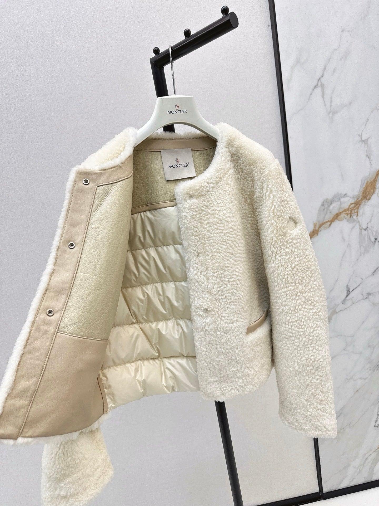 Monc 25fw fur down jacket