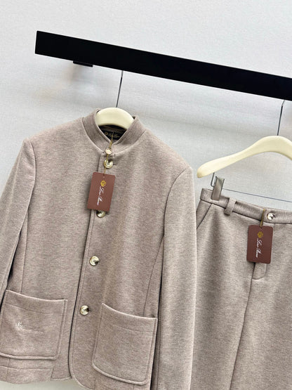 Loro 25fw jacket skirt set