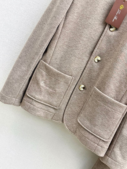 Loro 25fw jacket skirt set