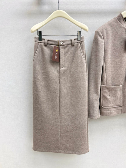 Loro 25fw jacket skirt set
