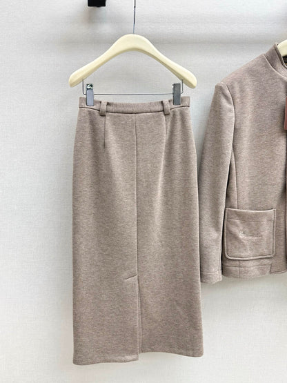 Loro 25fw jacket skirt set