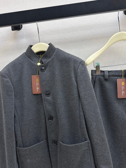 Loro 25fw jacket skirt set