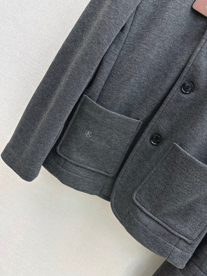 Loro 25fw jacket skirt set