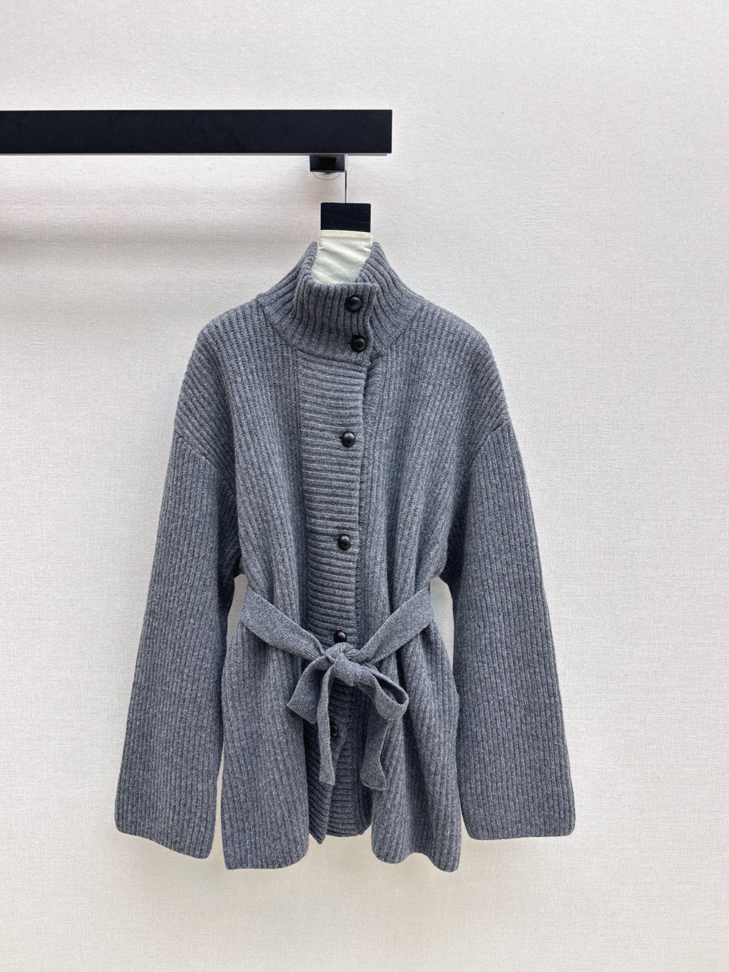 Brun 25fw knitted pea coat